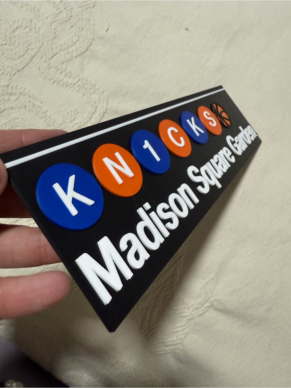 Madison Square Garden Station Sign New York Knicks Basketball Fan Gift - Picture 5 of 5